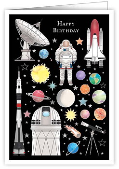 Universe and Space, Greeting Card