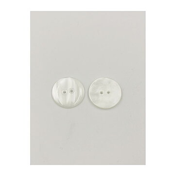 Buttons - White Pearlecent 25 mm