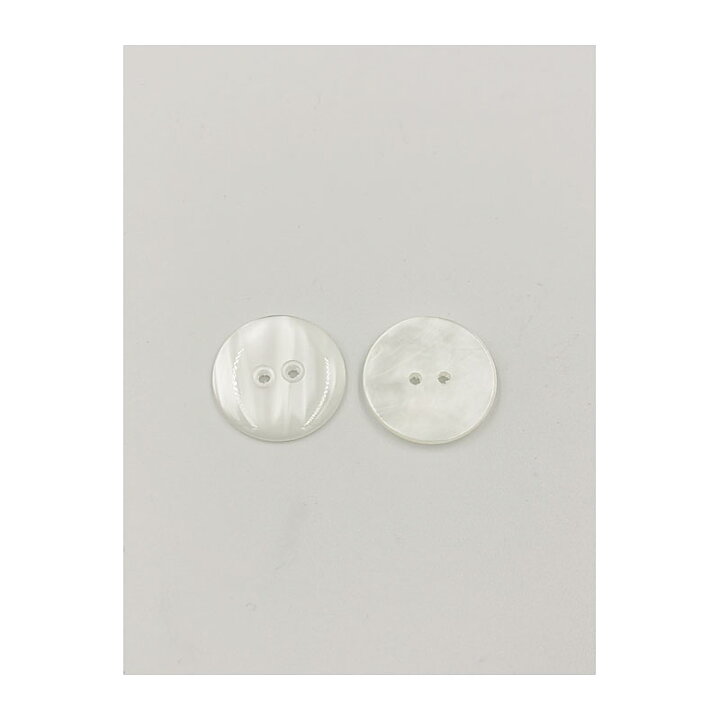 Buttons - White Pearlecent 25 mm