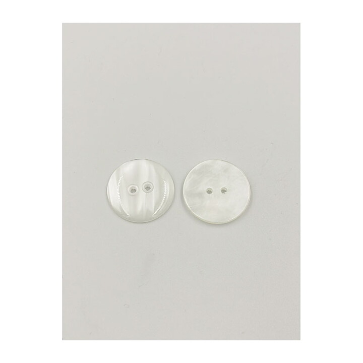Buttons - White Pearlecent 25 mm