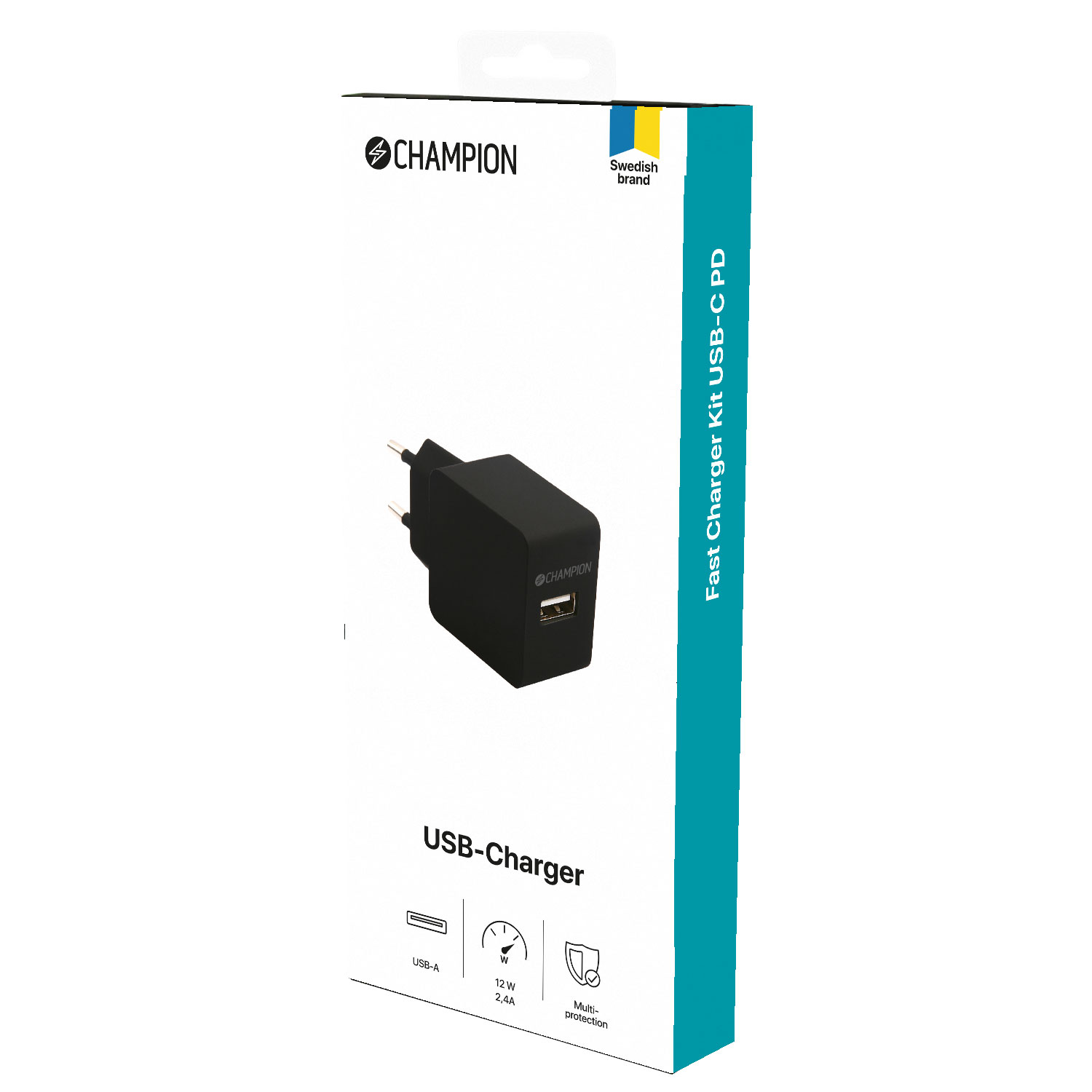 USB Laddare 12W 2,4A - 3