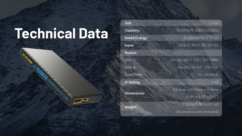 Nitecore Powerbank Summit 10000 - 13