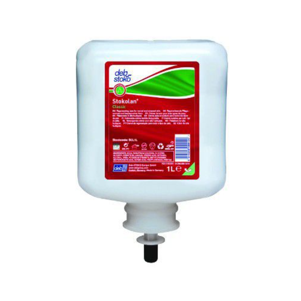 Handkräm Stokolan Hand & Body 1 L. 6-pack.