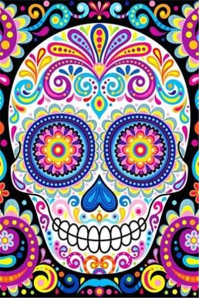 Skull,  Diamond Picture Diamond Painting