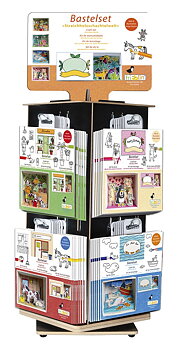Pysselask med figurer, Bordsdisplay med 120 st.