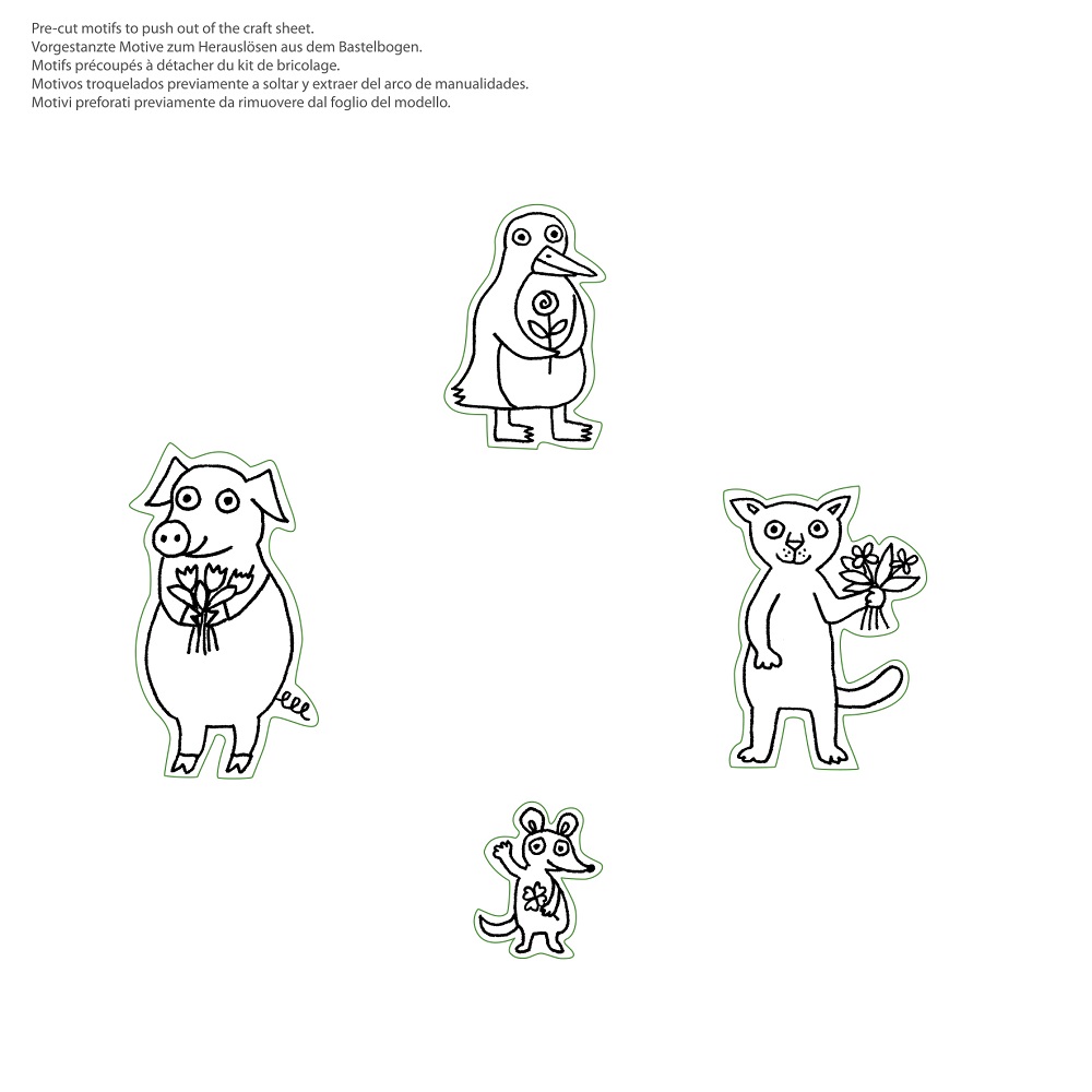 Tidsfordriv-æske med figurer, Lykønskning - 4