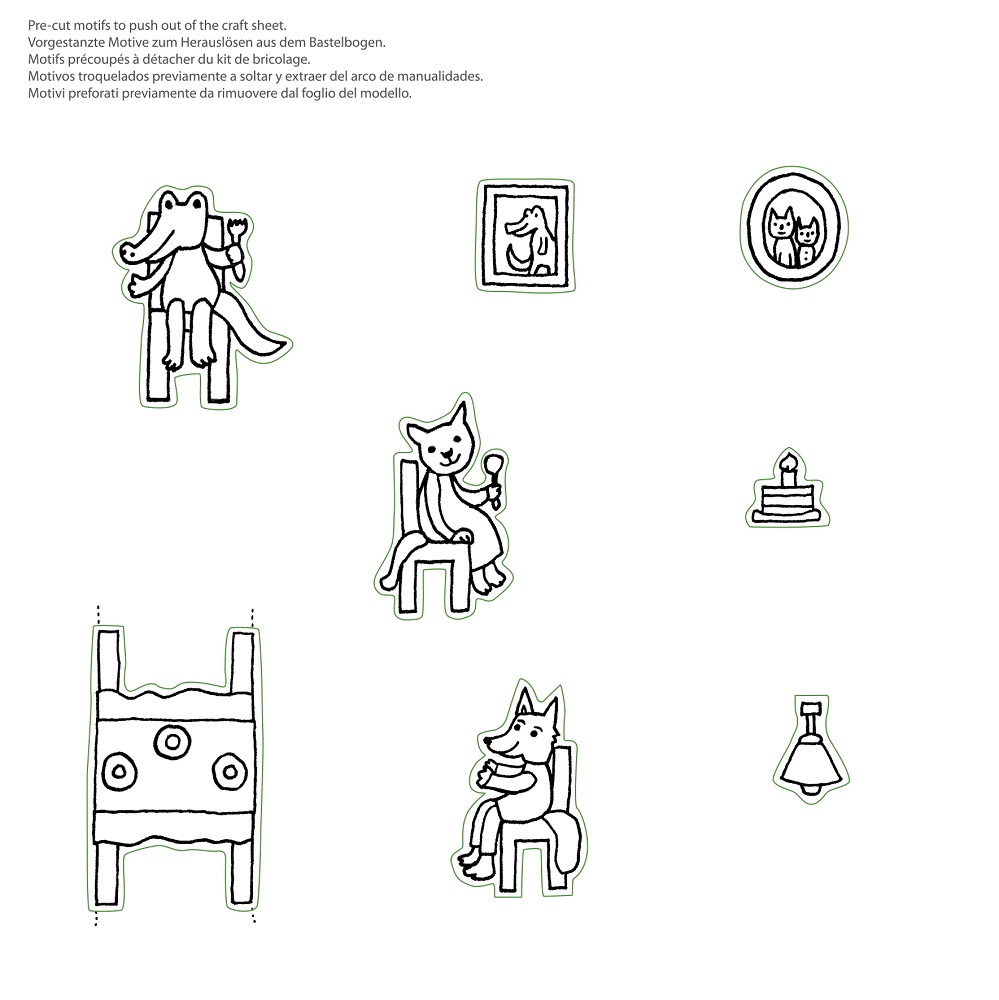 Pysselask med figurer, Födelsedagsbord - 5