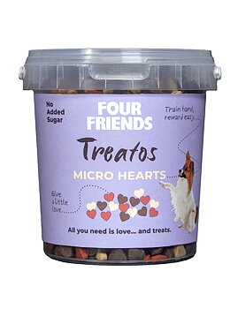 Four Friends Treatos Micro Hearts Hundgodis