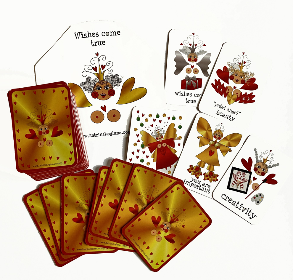 Angel Cards with Bag - Katrin Skoglund - Engelska /English - 2