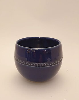 Old Höganäs koboltblå sockerskål