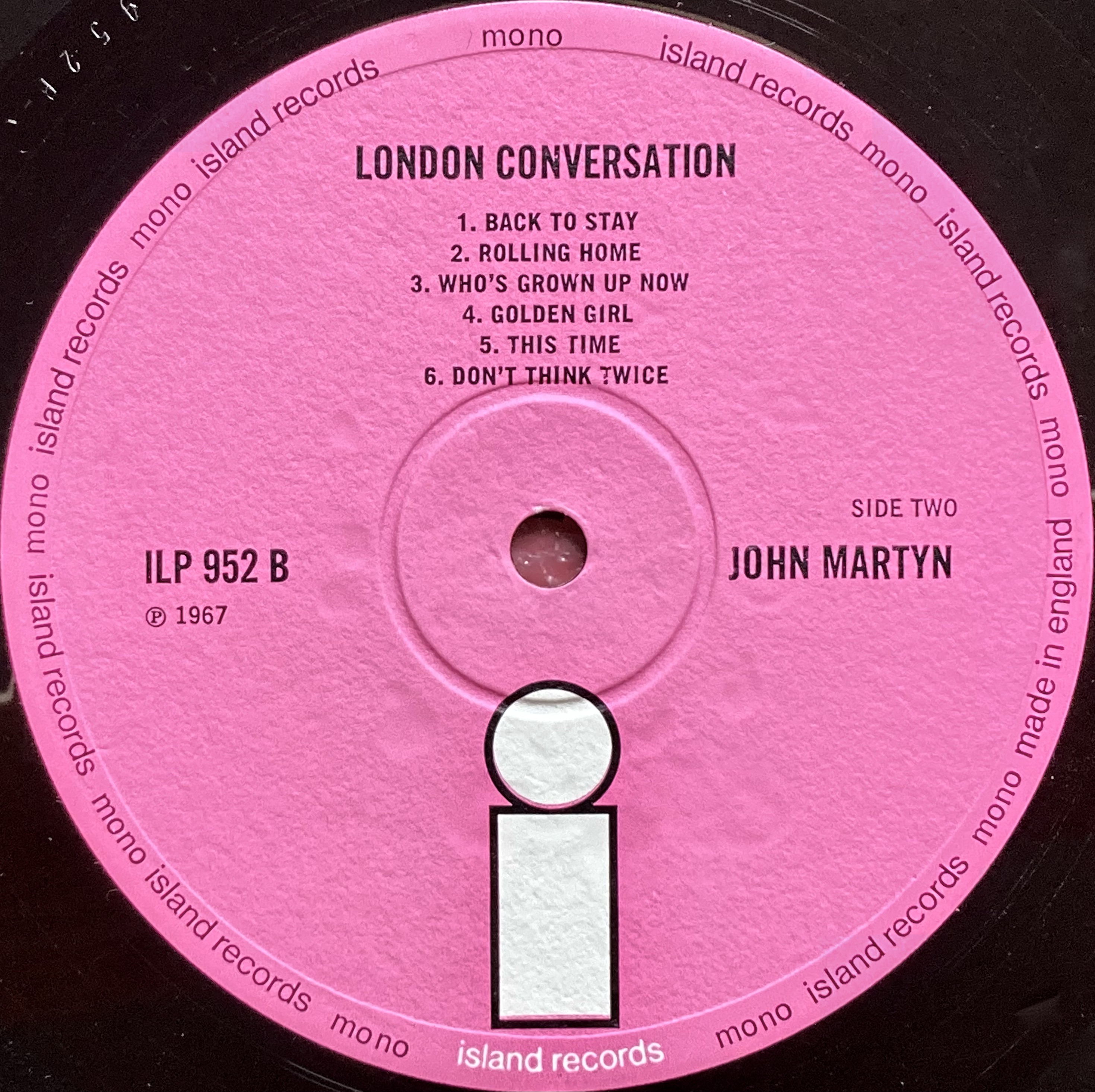 JOHN MARTYN - London conversation UK LP 1967 - 5