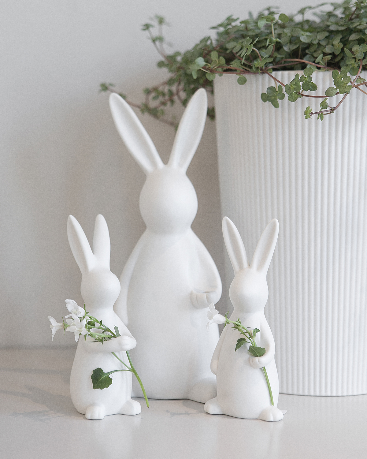 Svea - Rabbit - Hare - White Decoration - Small - 6