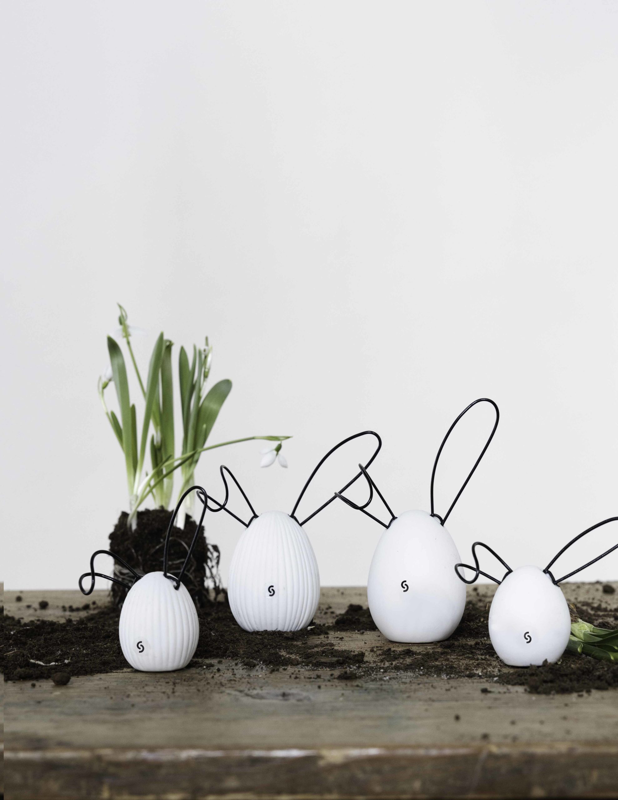 Linnea - Rabbit - Hare - White Decoration - Large - 7