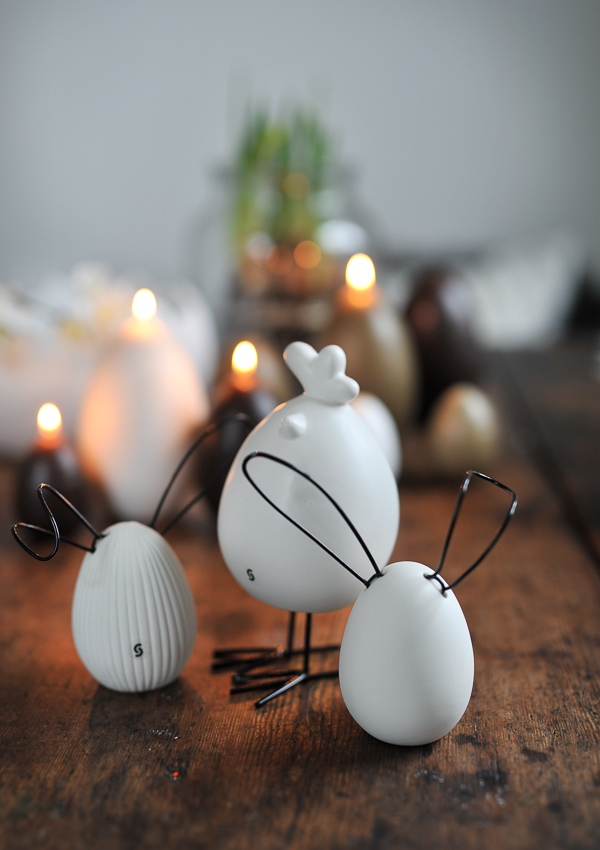 Linn - Rabbit - Hare - White Decoration - Small - 4