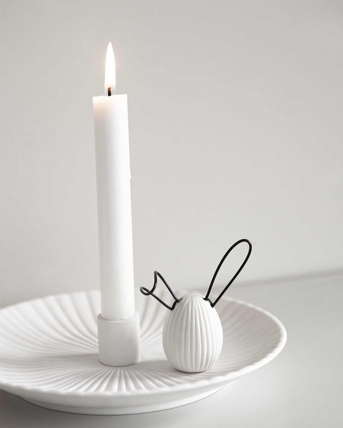 Linn - Rabbit - Hare - White Decoration - Small - 7