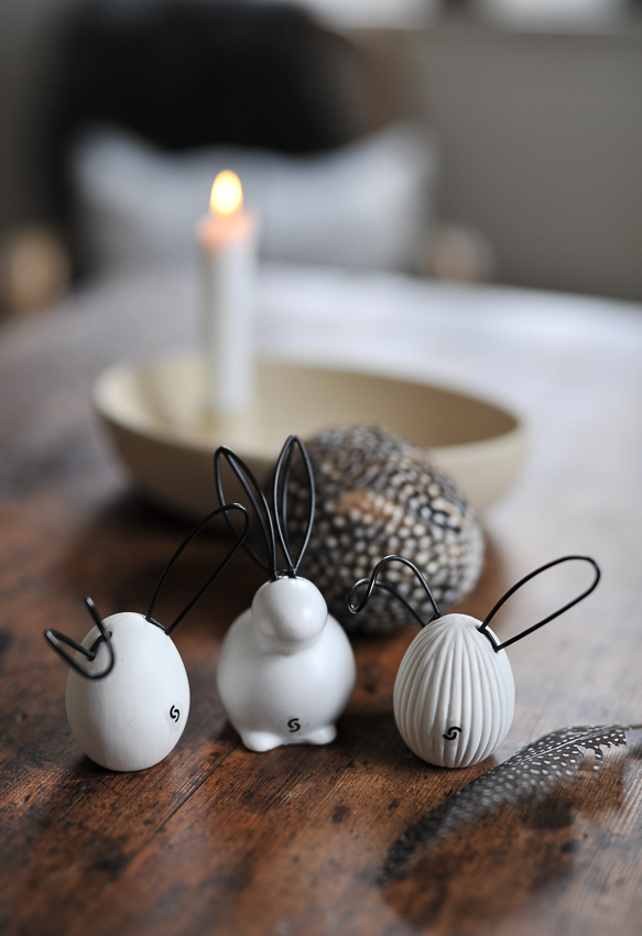 Linn - Rabbit - Hare - White Decoration - Small - 2