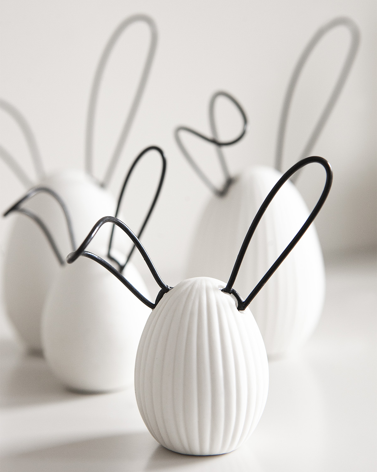 Linn - Rabbit - Hare - White Decoration - Small - 8