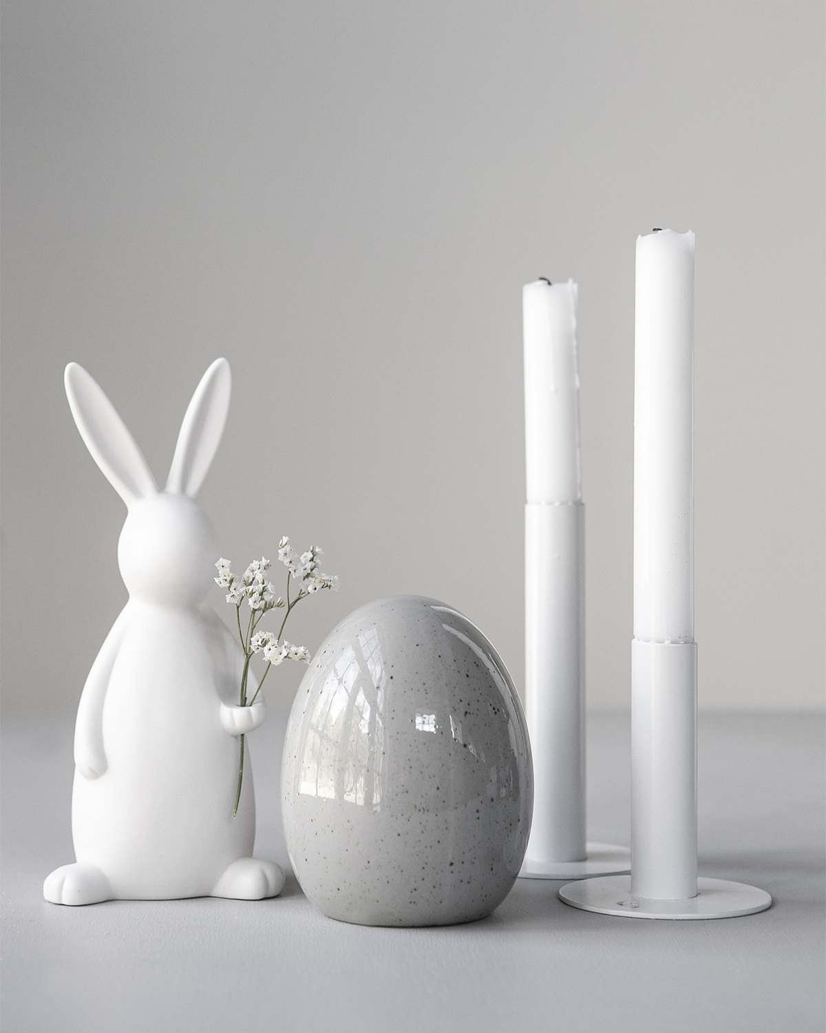 Svea - Rabbit - Hare - White Decoration - Large - 5