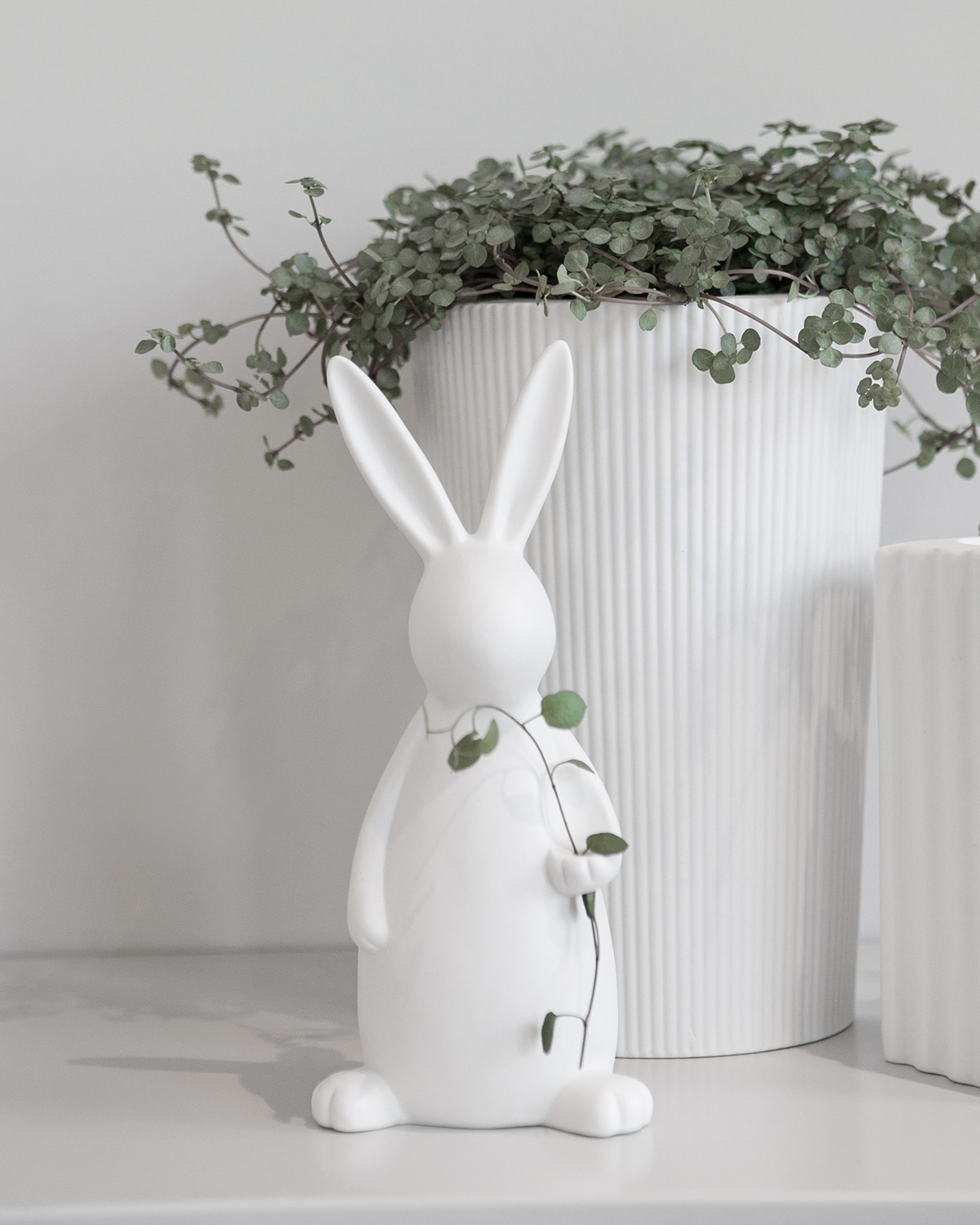 Svea - Rabbit - Hare - White Decoration - Large - 10