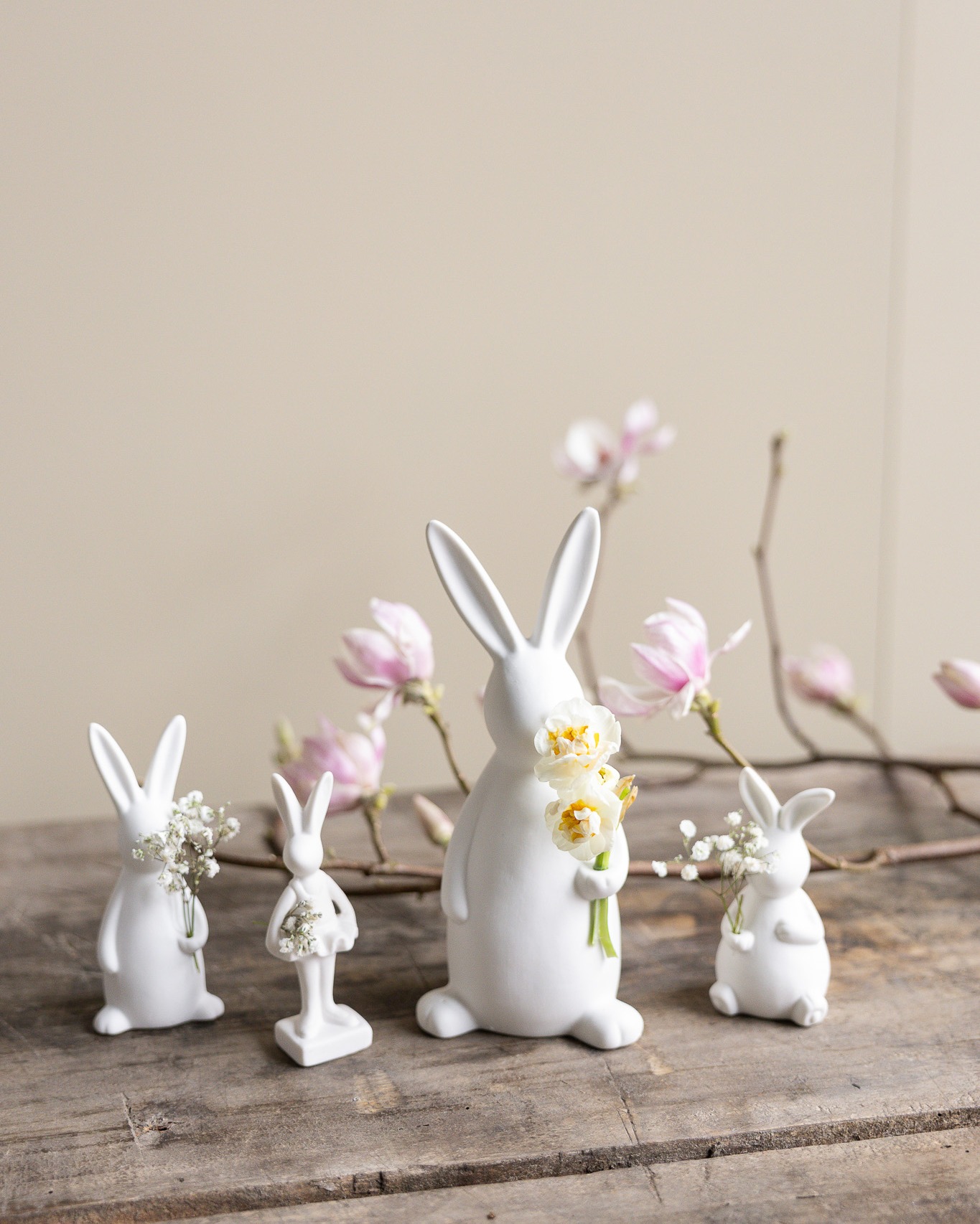 Svea - Rabbit - Hare - White Decoration - Large - 12