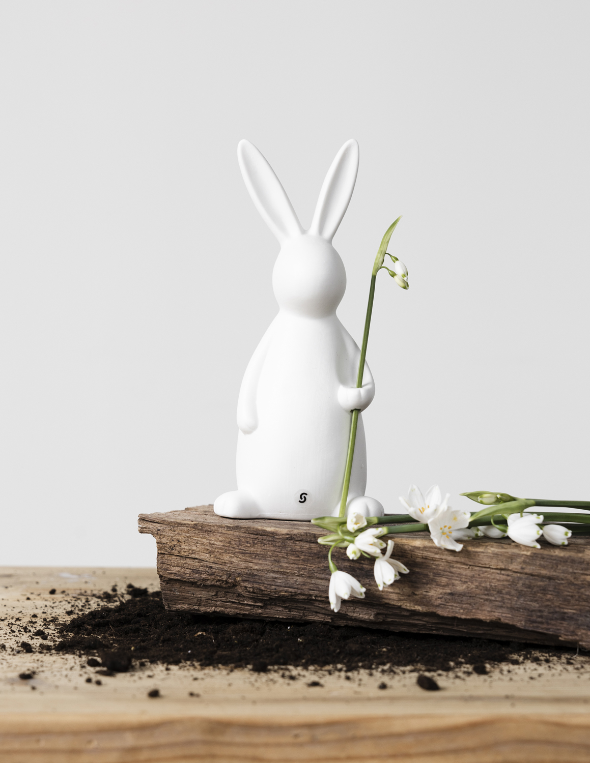 Svea - Rabbit - Hare - White Decoration - Large - 8