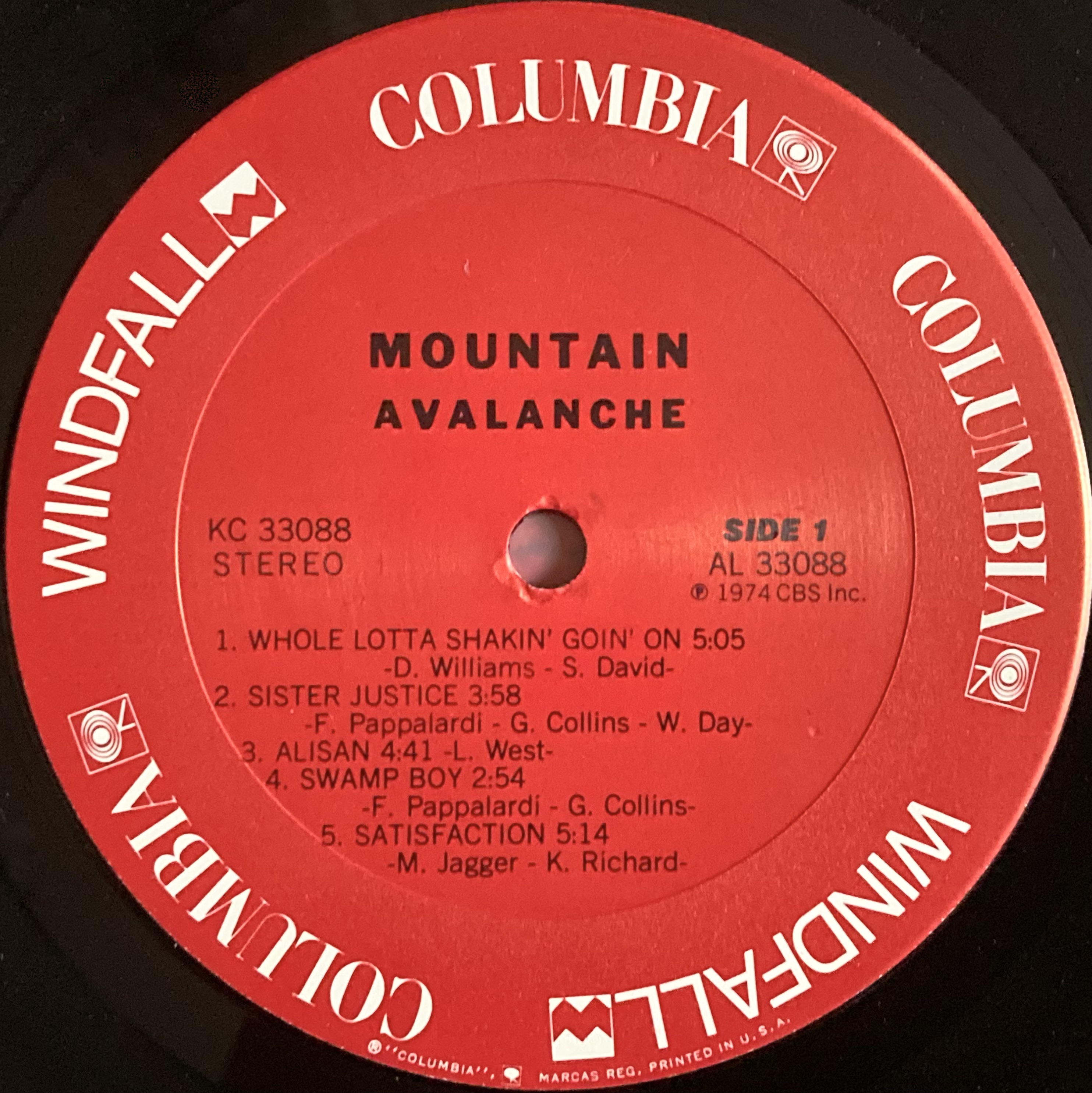 MOUNTAIN - Avalanche US-orig LP 1974 - 4