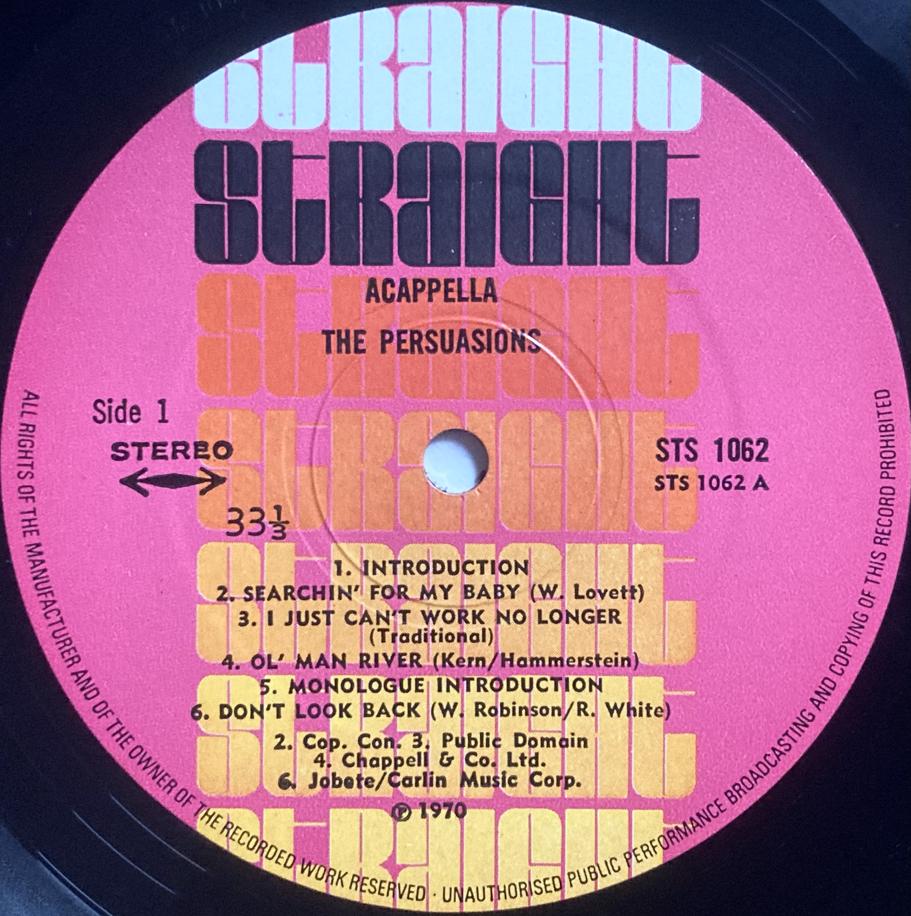 PERSUASIONS - Acapella UK-orig LP 1970 - 5