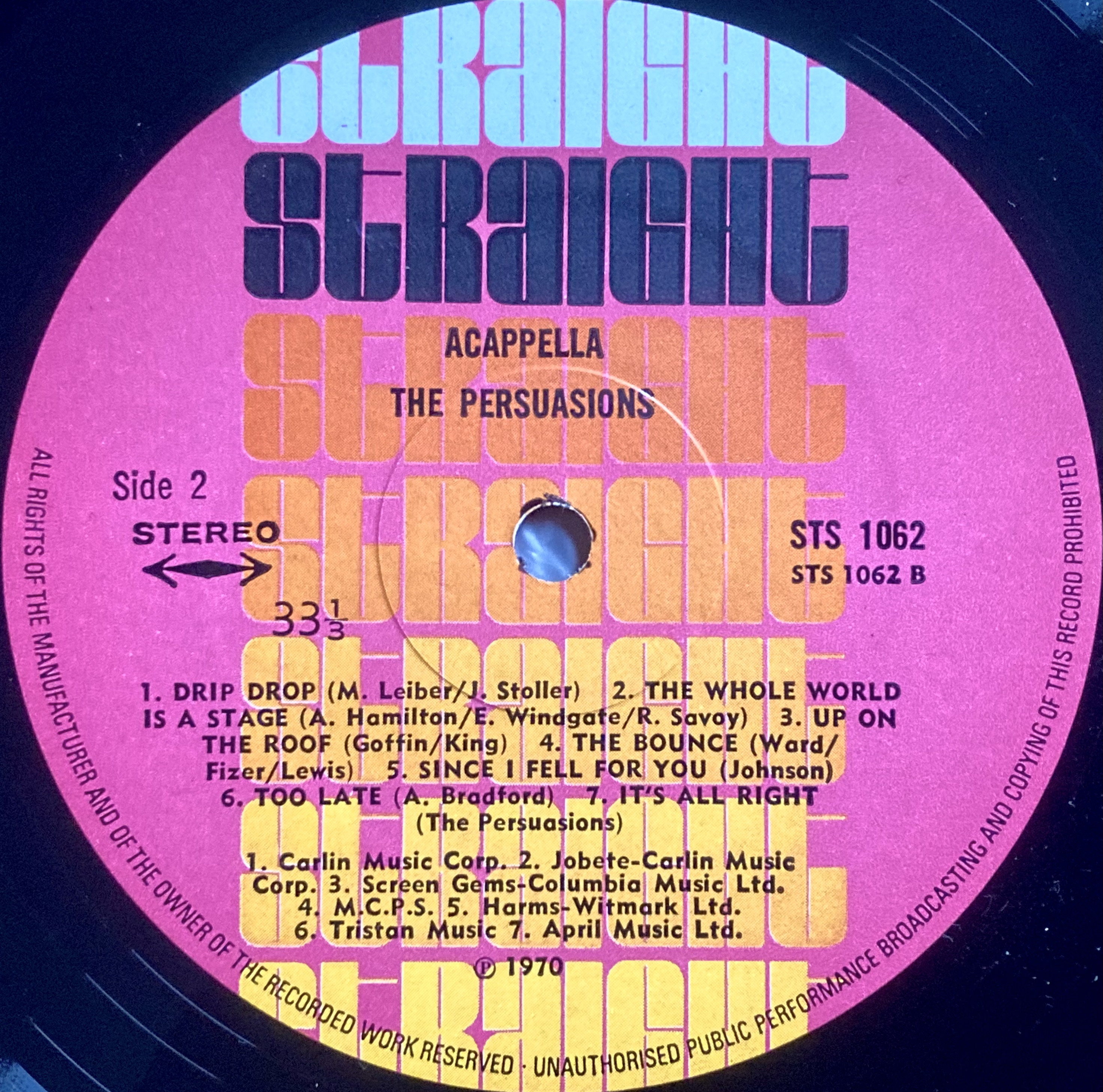PERSUASIONS - Acapella UK-orig LP 1970 - 6