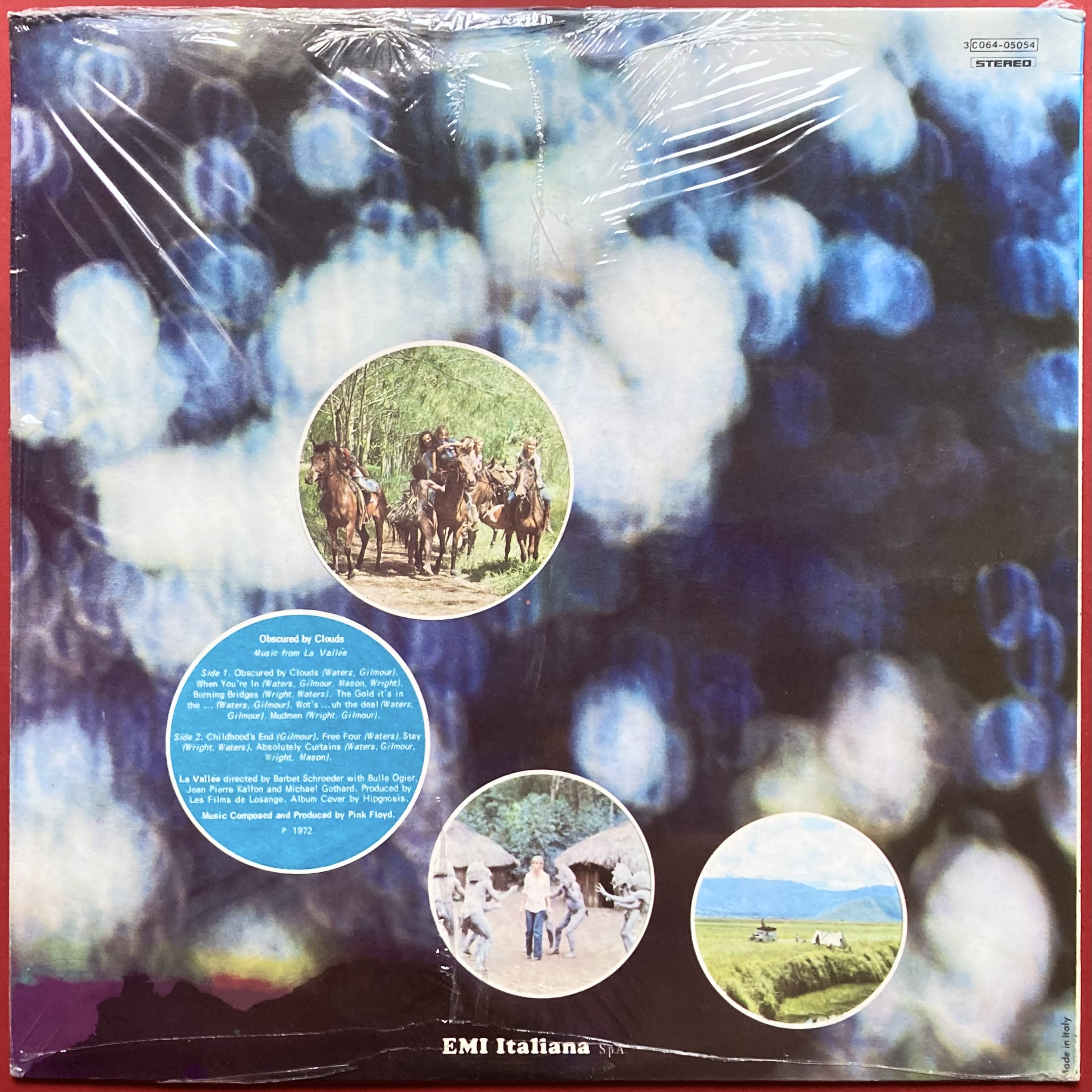 PINK FLOYD - Obscured by clouds Italien LP 1972 OÖPPNAD! - 2