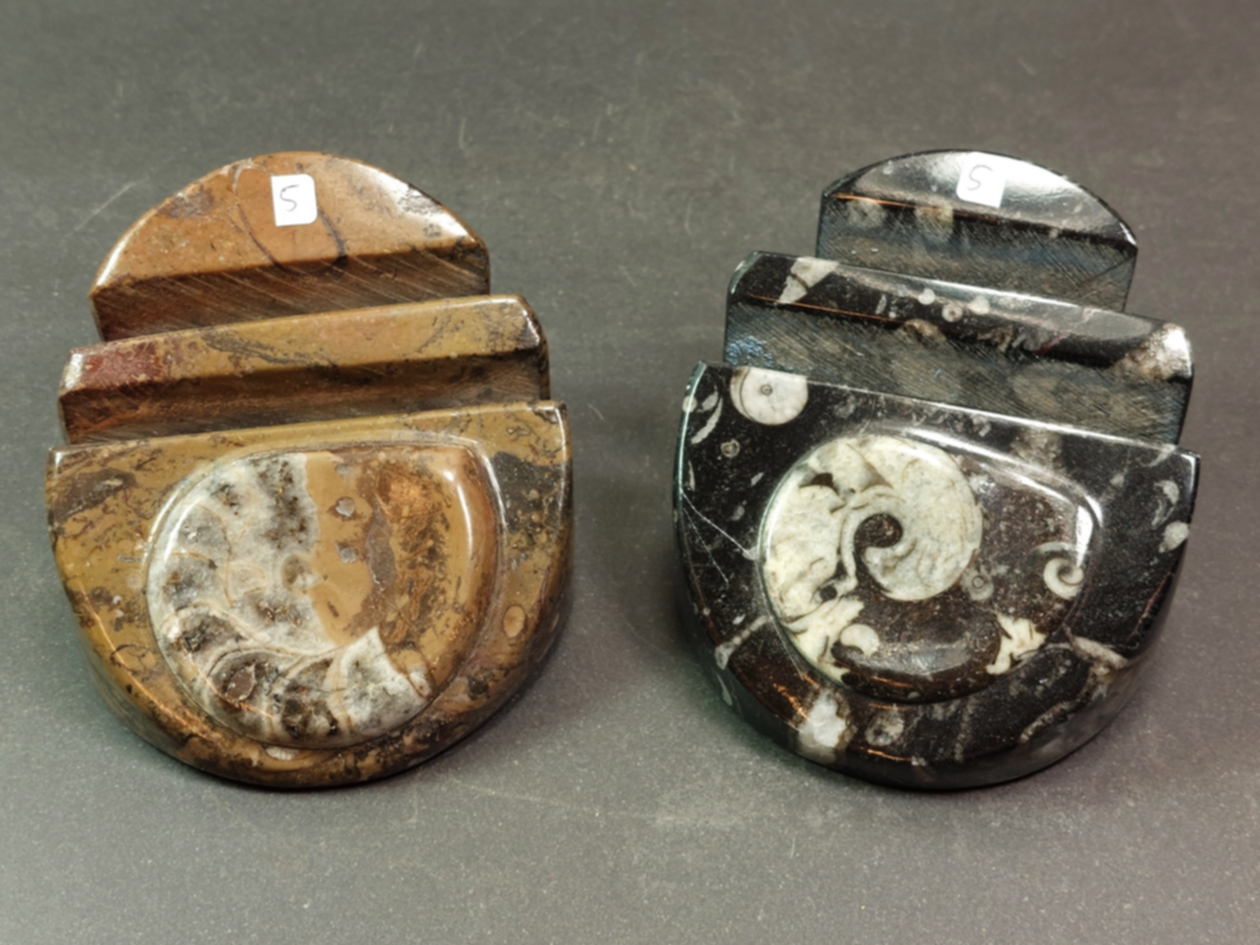 Fossil sten Vykortshållare