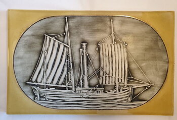 Gustavsberg Britt-Louise Sundell wall plate Navigare