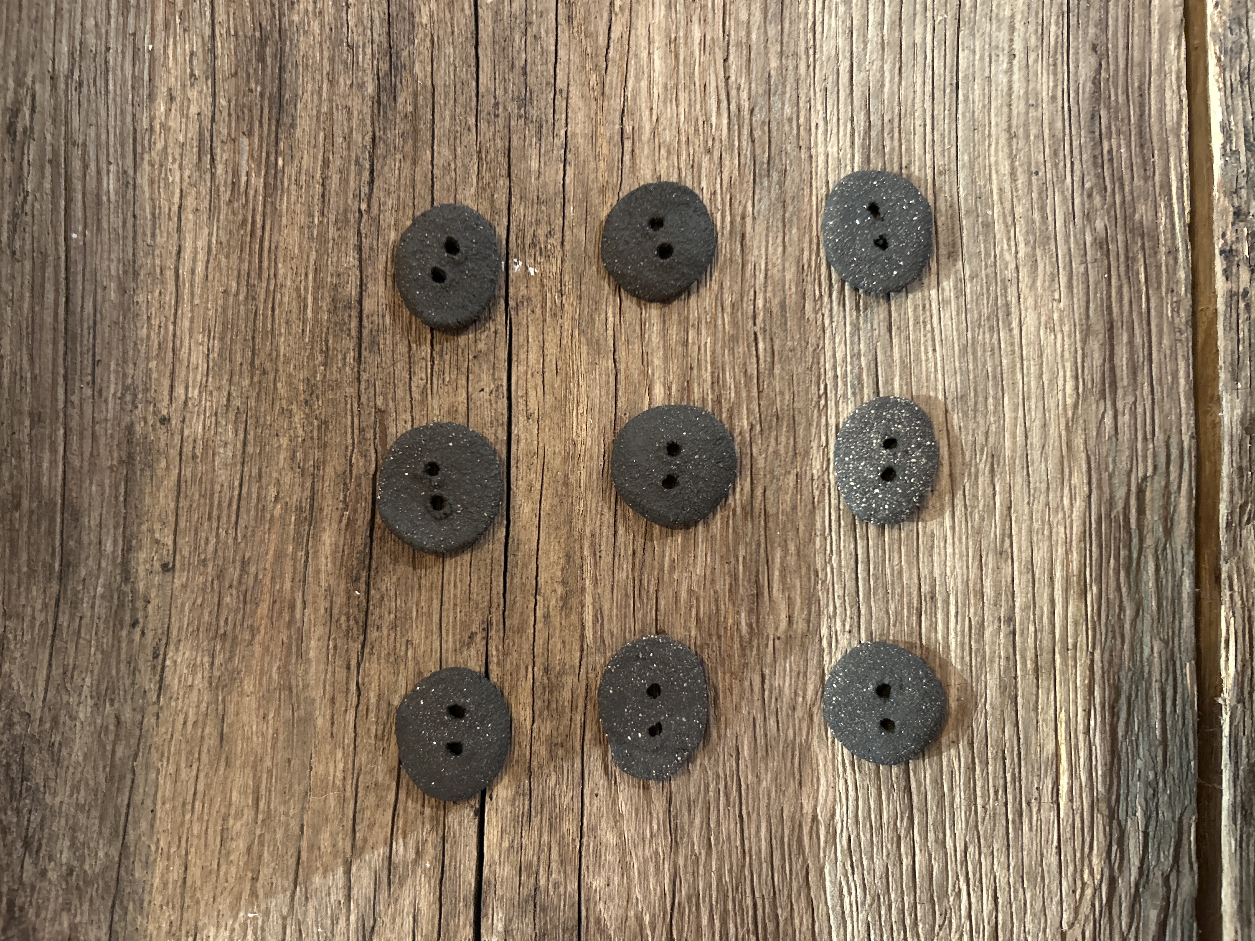 Button made of ceramic