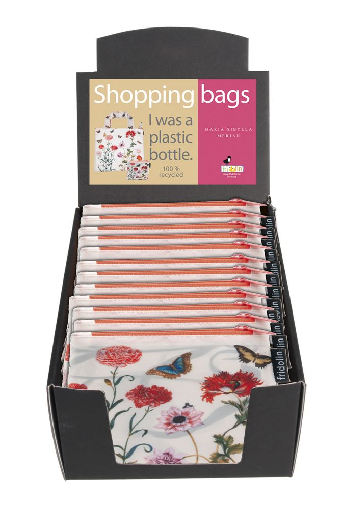 Eco bags, Maria Sibylla Merian, Borddisplay med 12 stk.
