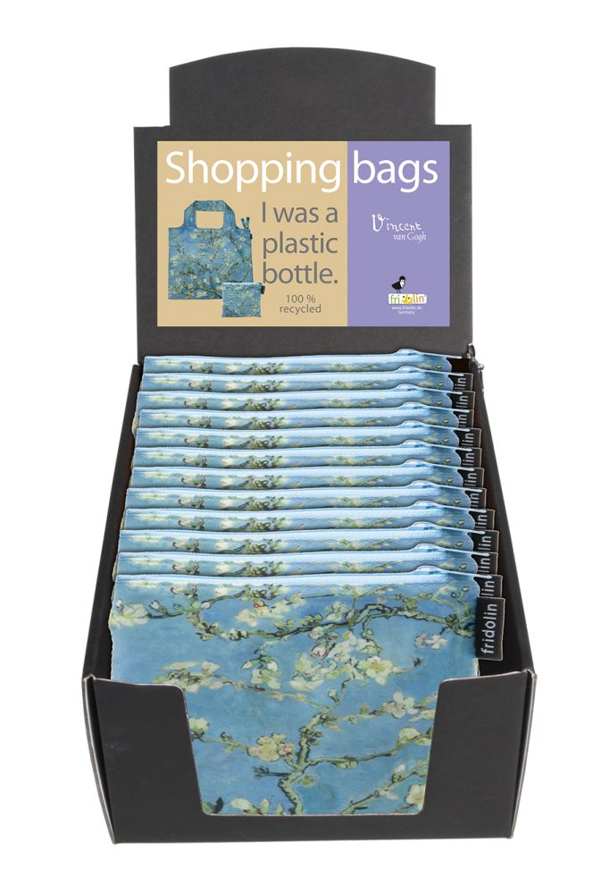 Eco bags, Vincent van Gogh, Mandelblomster, Borddisplay med 12 stk.