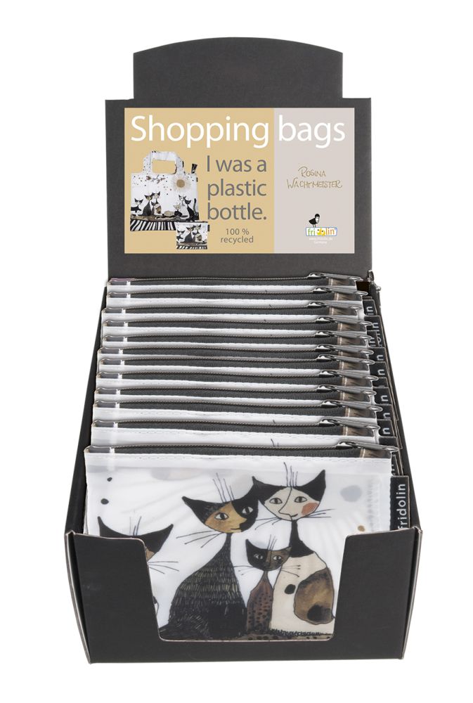 Eco bags, Rosina Wachtmeister, Cats Sepia, Borddisplay med 12 stk.
