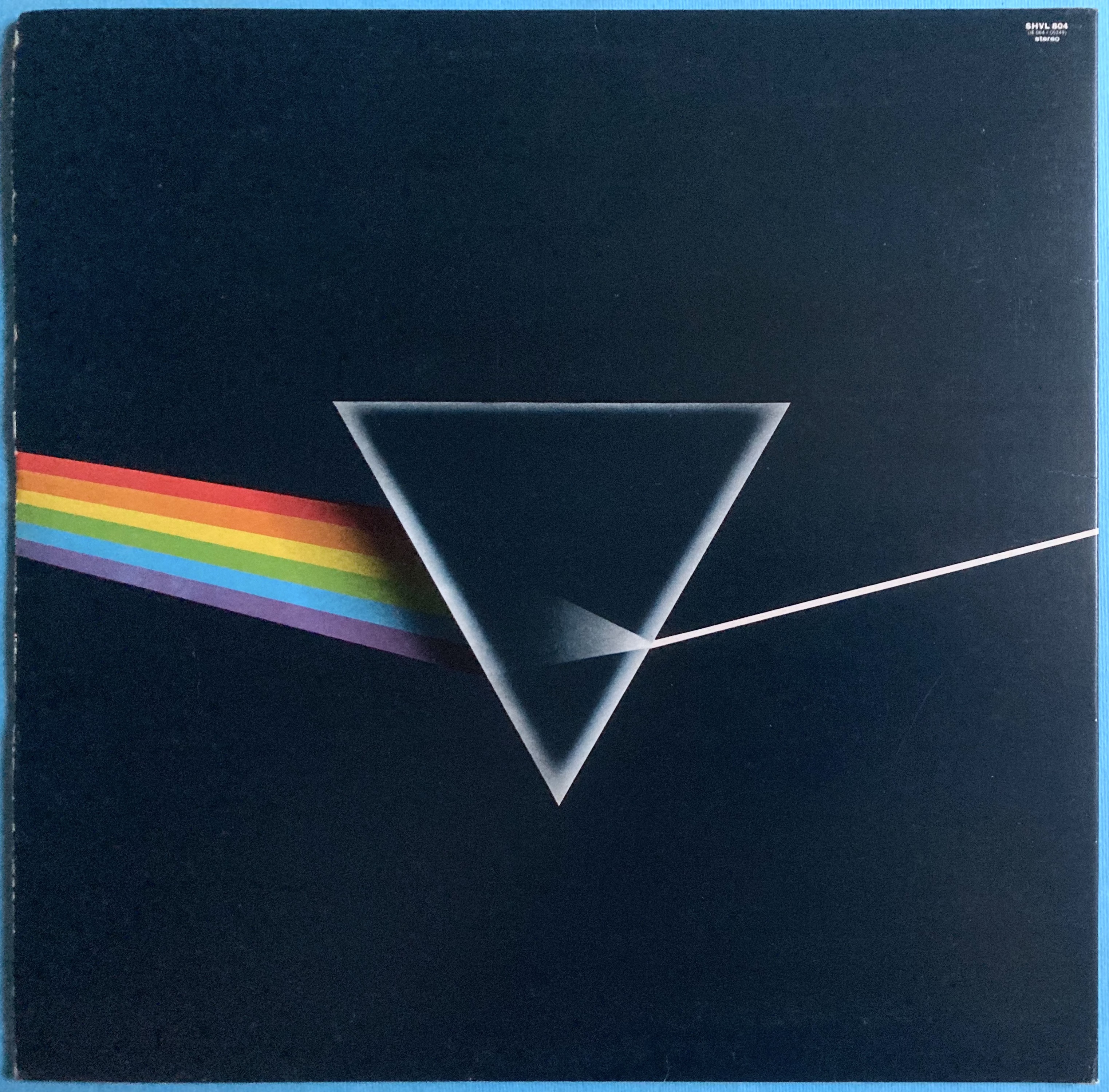 PINK FLOYD - Dark side of the moon UK-orig BLÅ triangel LP 1973 - 2