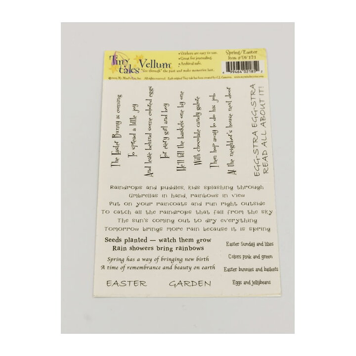 My Mind's Eye Stickers Tiny Tales - Spring, Easter