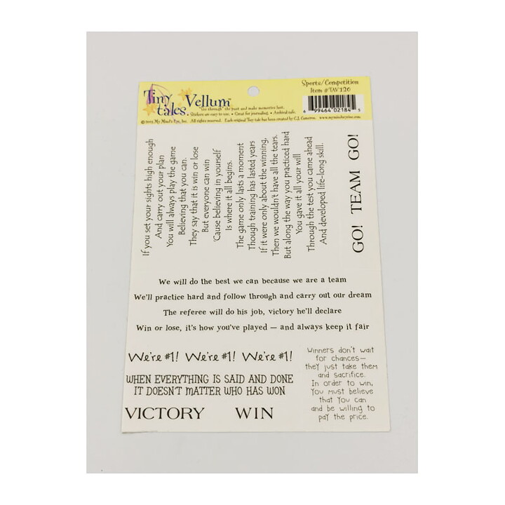 My Mind's Eye Stickers Tiny Tales - Sports, Competition