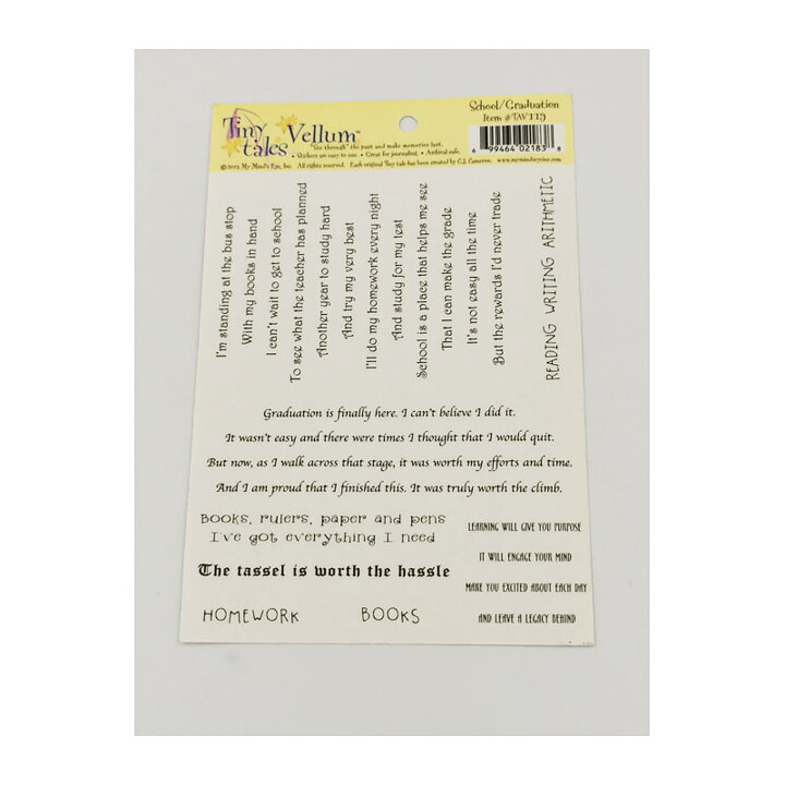My Mind's Eye Stickers Tiny Tales - School/Graduation