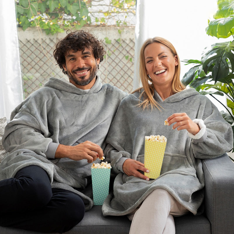 Soffmys med oversized hoodies