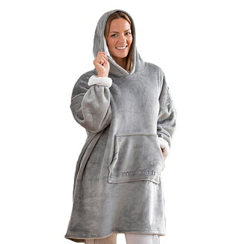 Oversized Hoodie med sherpa fleece