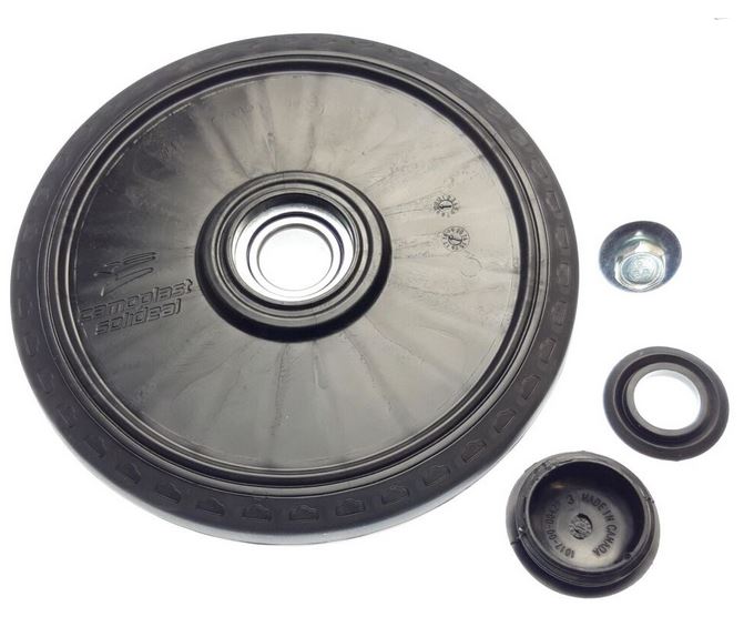 Boggiehjul 202 mm enkel lager (7016-00-0202) - 2