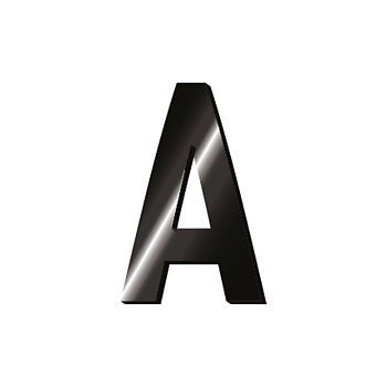 My Initial, Metalklistermærker, Bordsdisplay med 120 stk.