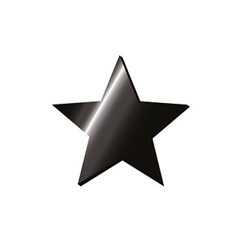 My Initial, Klistermärke av metall, Stjärna