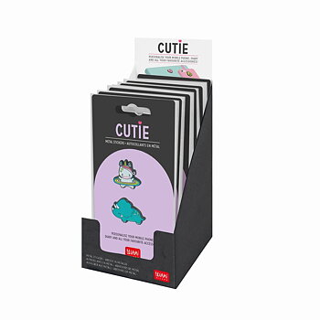 Cutie, Unicorn, Metalklistermærker, sæt med 2 stk.