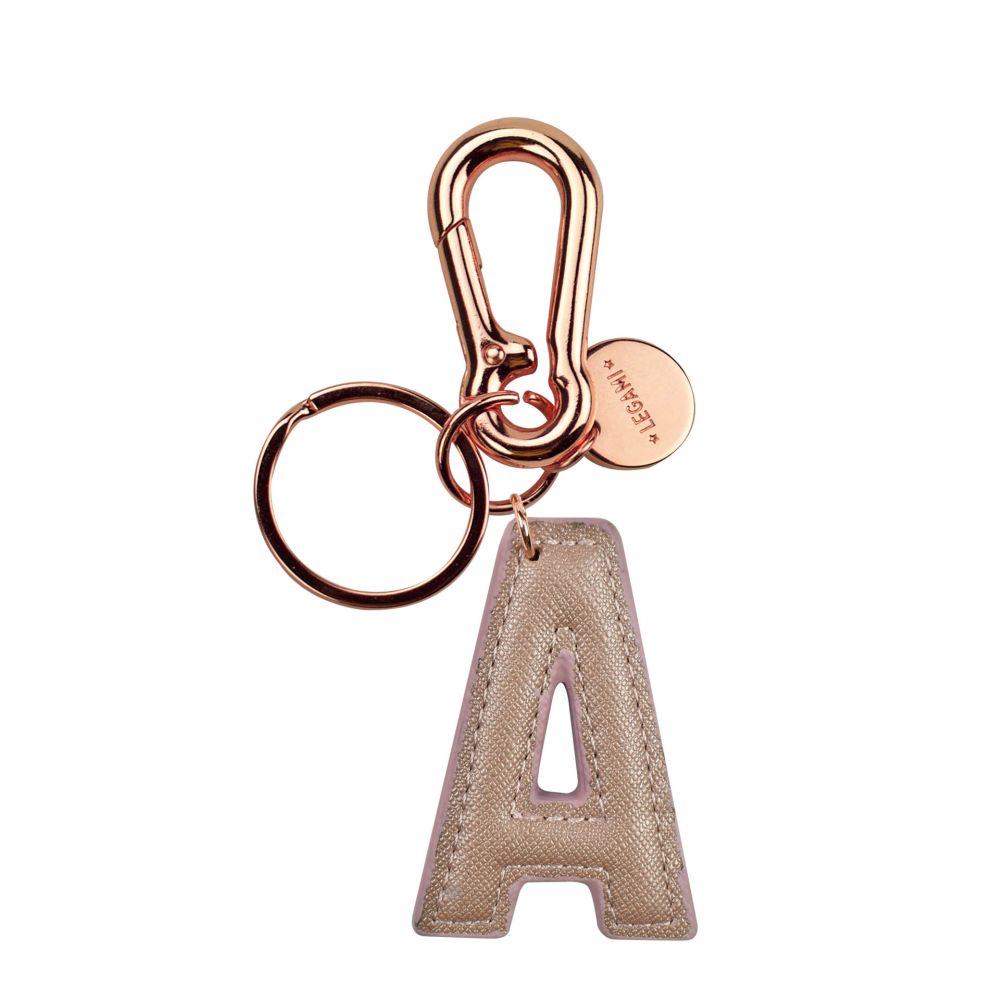 My Initial, nyckelring - A, rosa