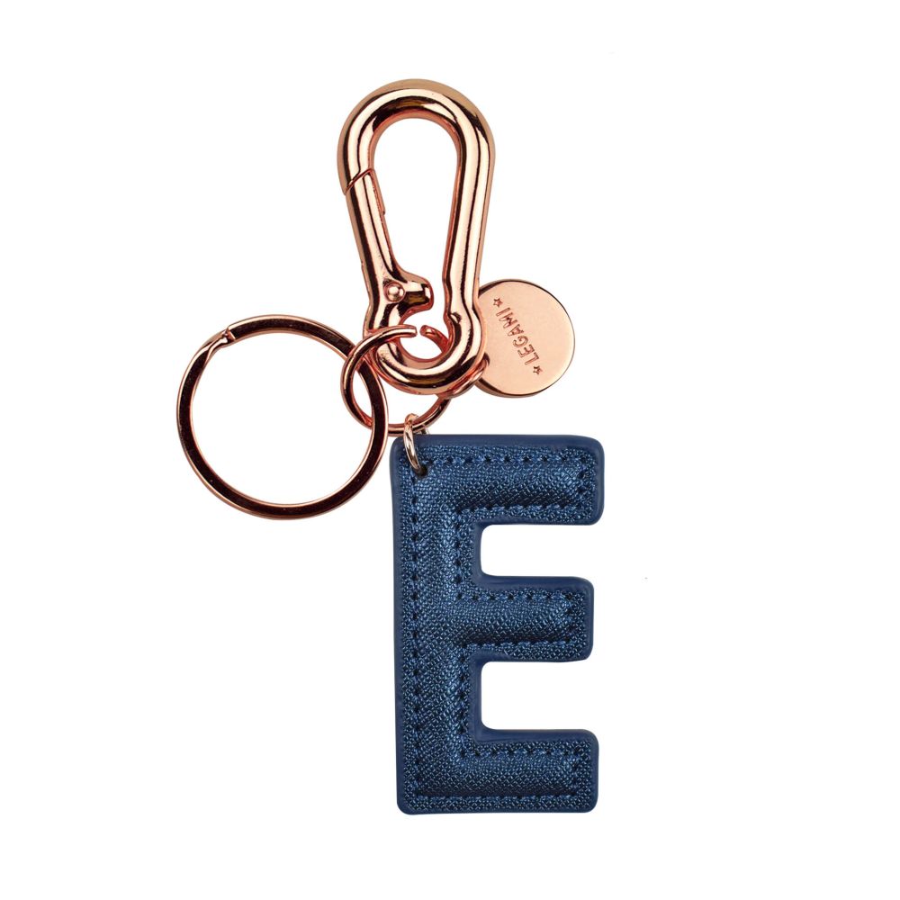 My Initial, nyckelring - E, blå