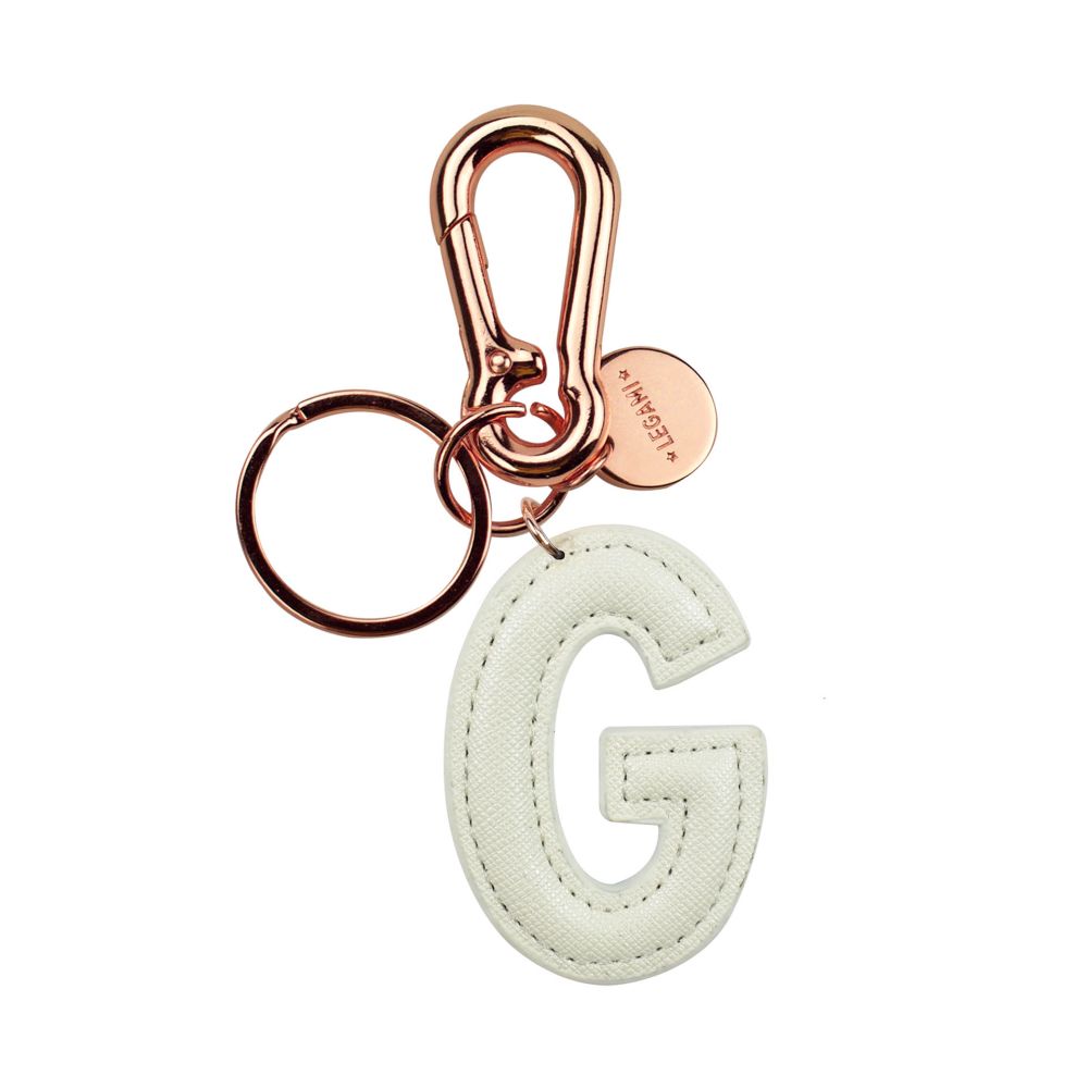 My Initial, nøglering - G, hvid