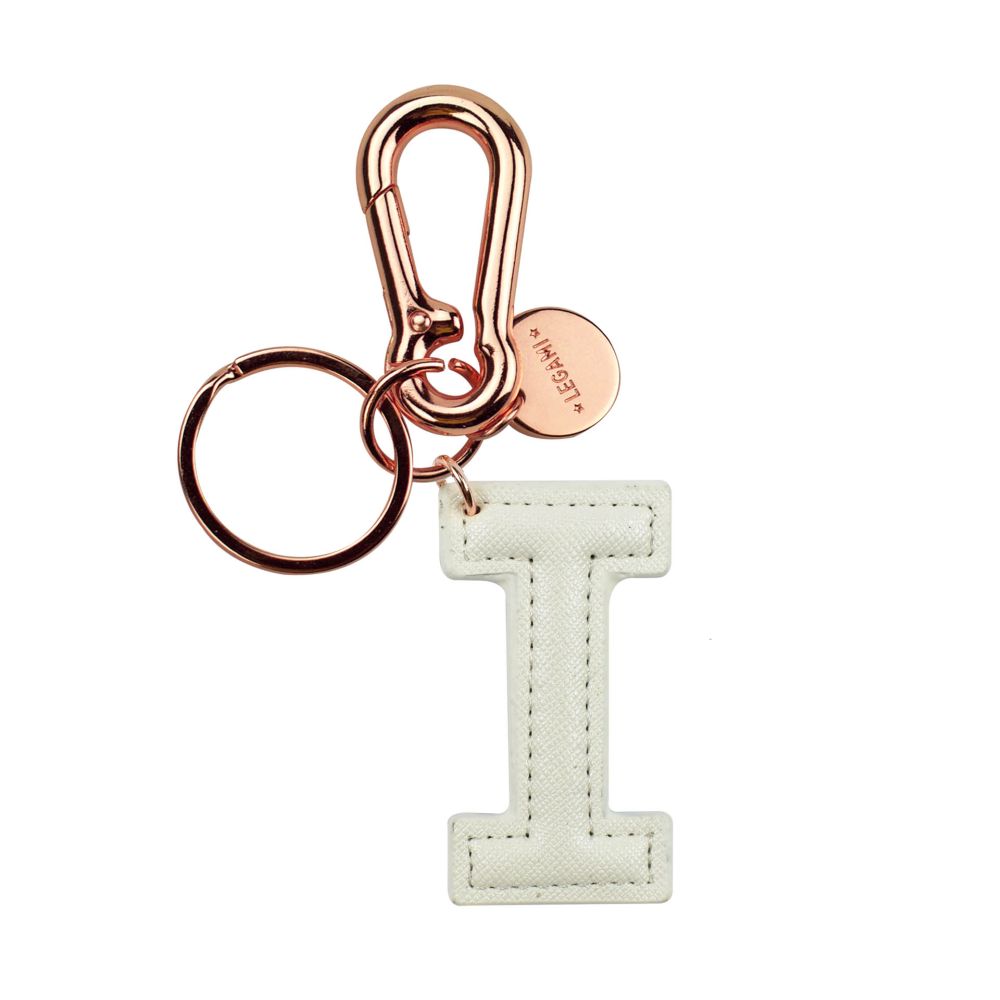 My Initial, nyckelring - I, vit