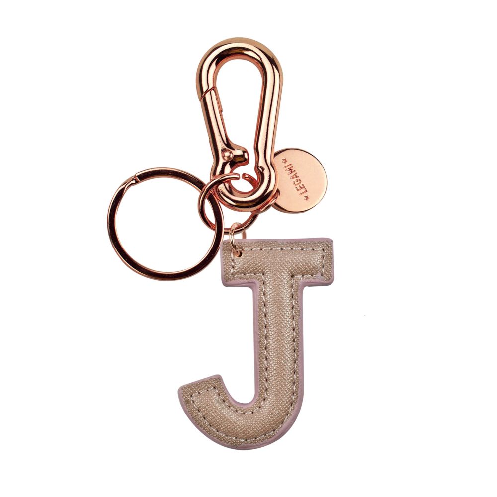 My Initial, nøglering - J, rosa